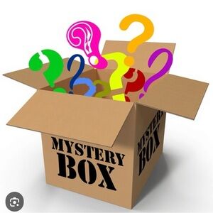 Mystery Box with Colorful Question Marks